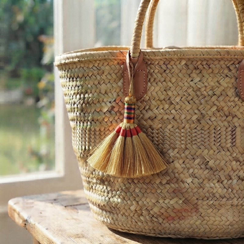 Sorghum Broom Pendant