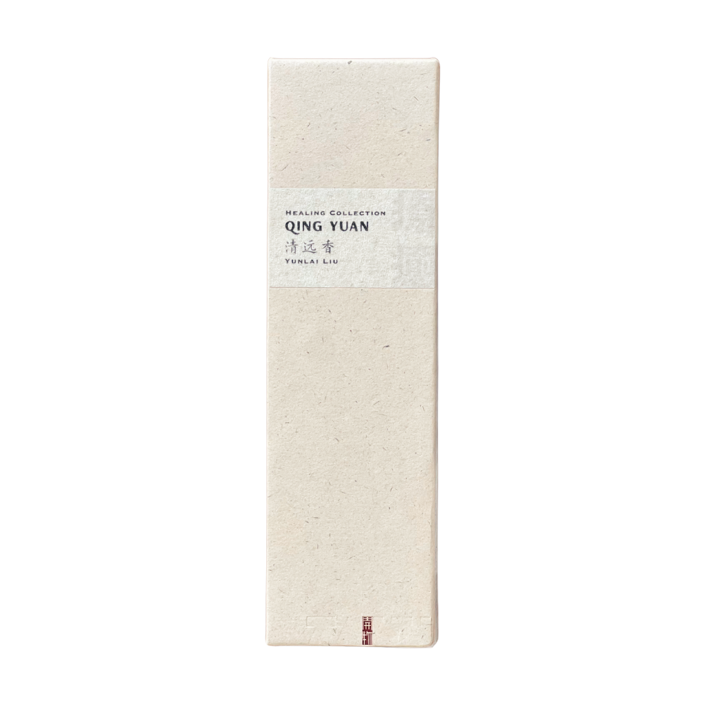 Elegant champagne-colored eco-paper packaging for fresh incense, featuring embossed 'Kaiwu' logo and traditional yellow grain-paper label with 'Yunlai Incense' craftsmanship. / Sustainable incense gift box in champagne hue - recycled paper wrap with debossed Kaiwu emblem & artisan Yunlai signature on handmade yellow textured label, embodying mindful luxury.
